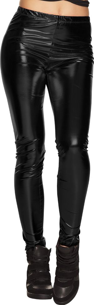 Zwarte Metallic Festival Legging