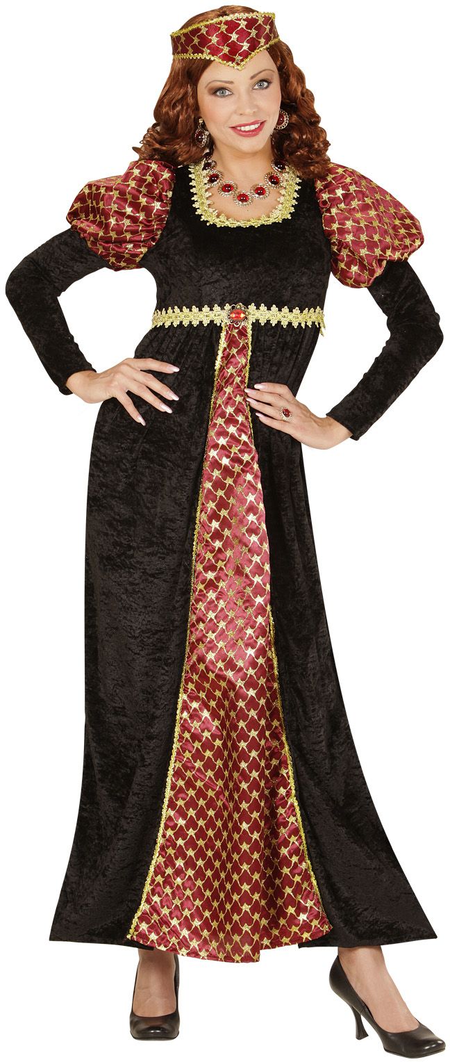 Zwarte Middeleeuwse Jurk