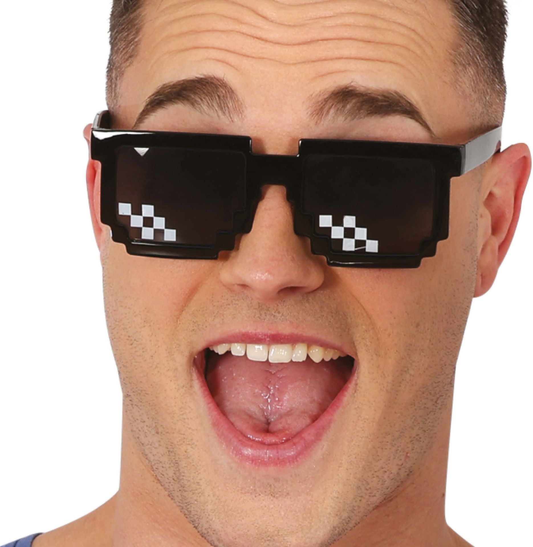 Zwarte Minecraft Bril Volwassenen