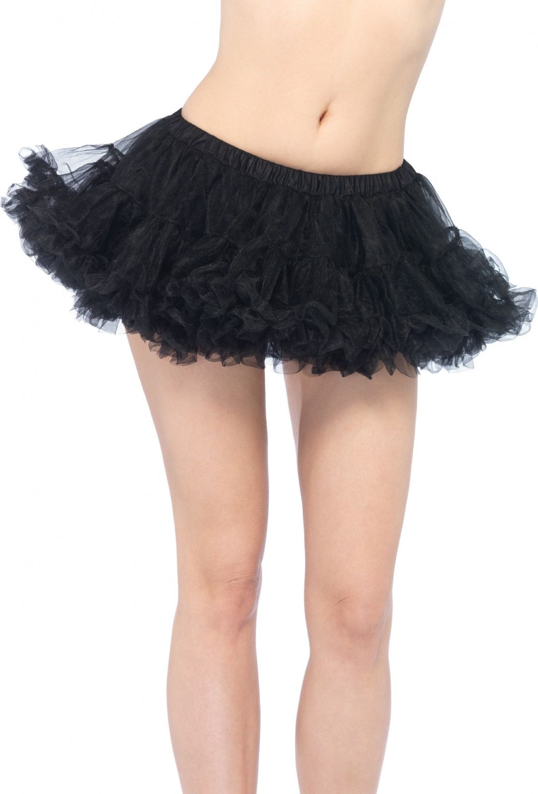 Zwarte mini petticoat