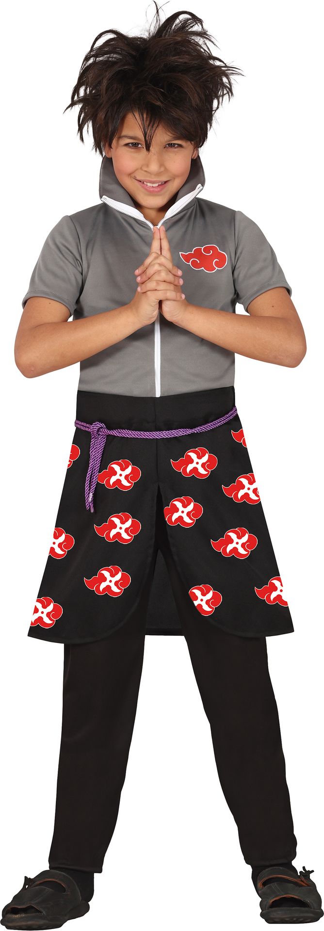 Zwarte Naruto Ninja Kostuum Tiener 14-16 Jaar