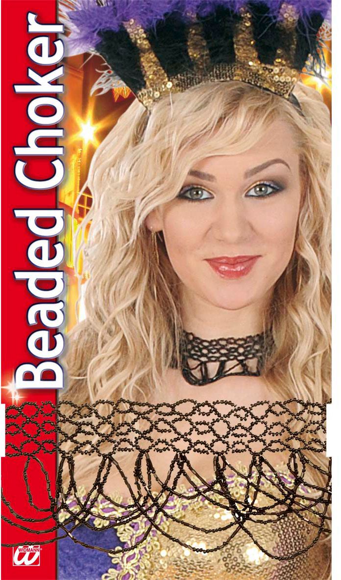 Zwarte Nekband Van Kralen