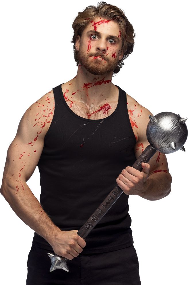 Zwarte Nep Strijdknots 71cm