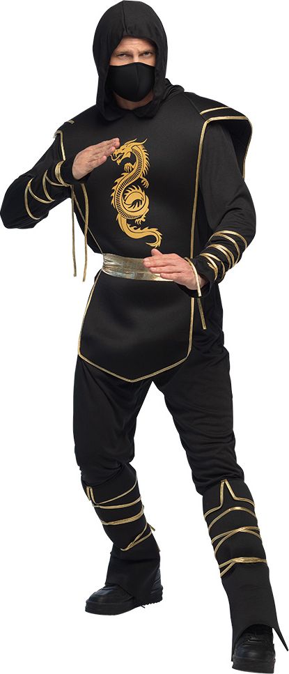 Zwarte Ninja Jumpsuit Heren
