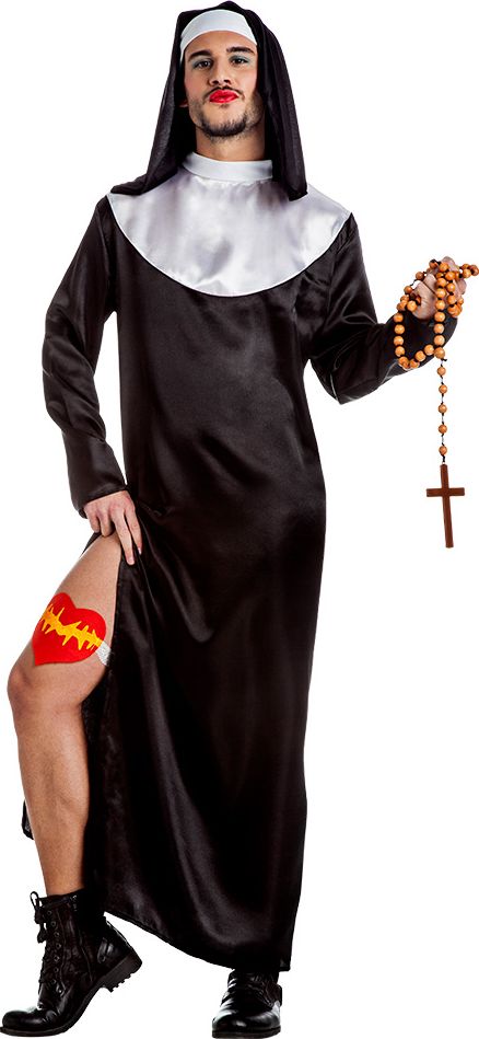 Zwarte Non Kostuum voor Heren