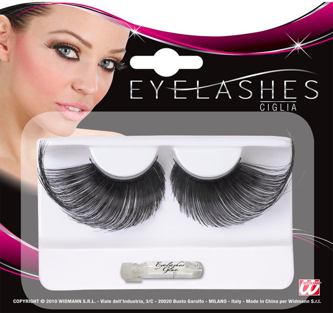 Zwarte Oogwimpers Extra Lang