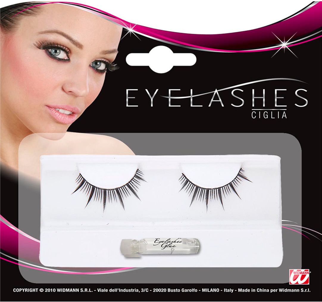 Zwarte Oogwimpers met Lange Punten