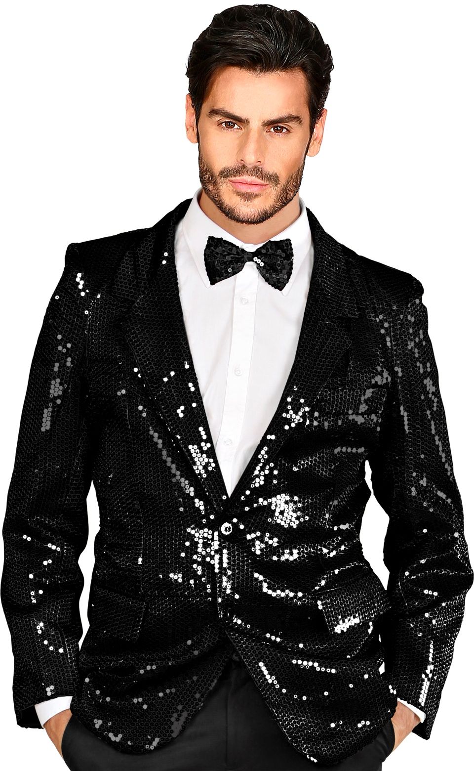 Zwarte Pailletten Jas