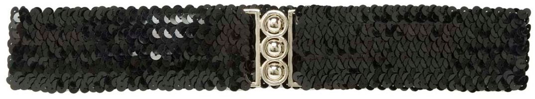 Zwarte Pailletten Riem