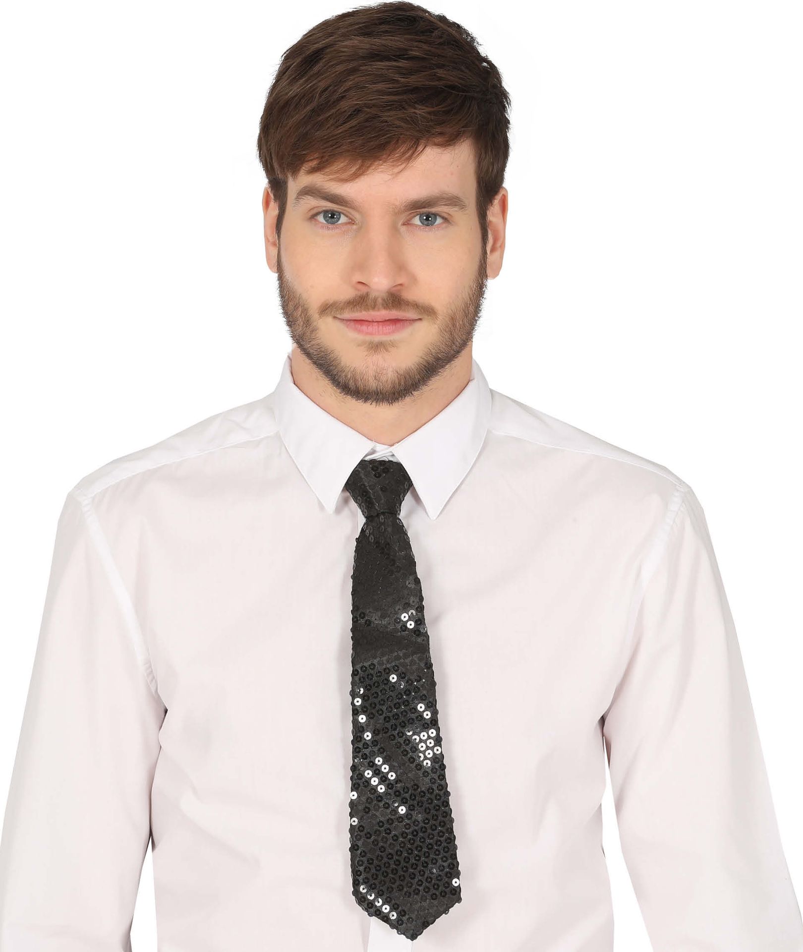 Zwarte Pailletten Stropdas