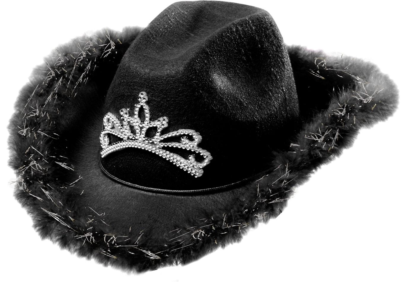 Zwarte Party Cowgirl Hoed