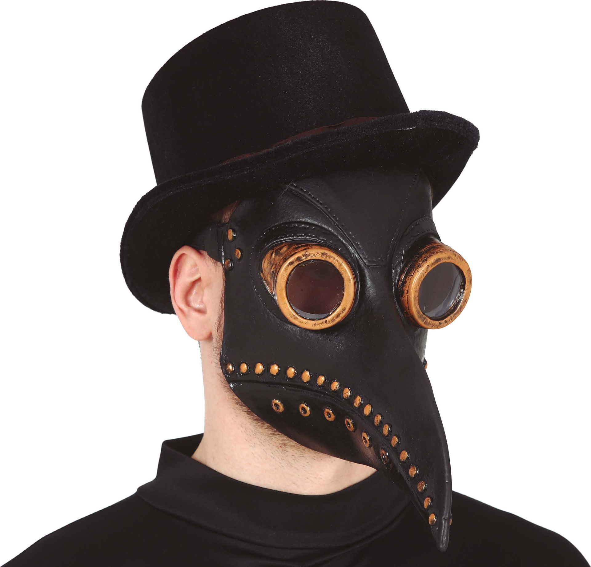 Zwarte Pestdokter Masker Middeleeuwen