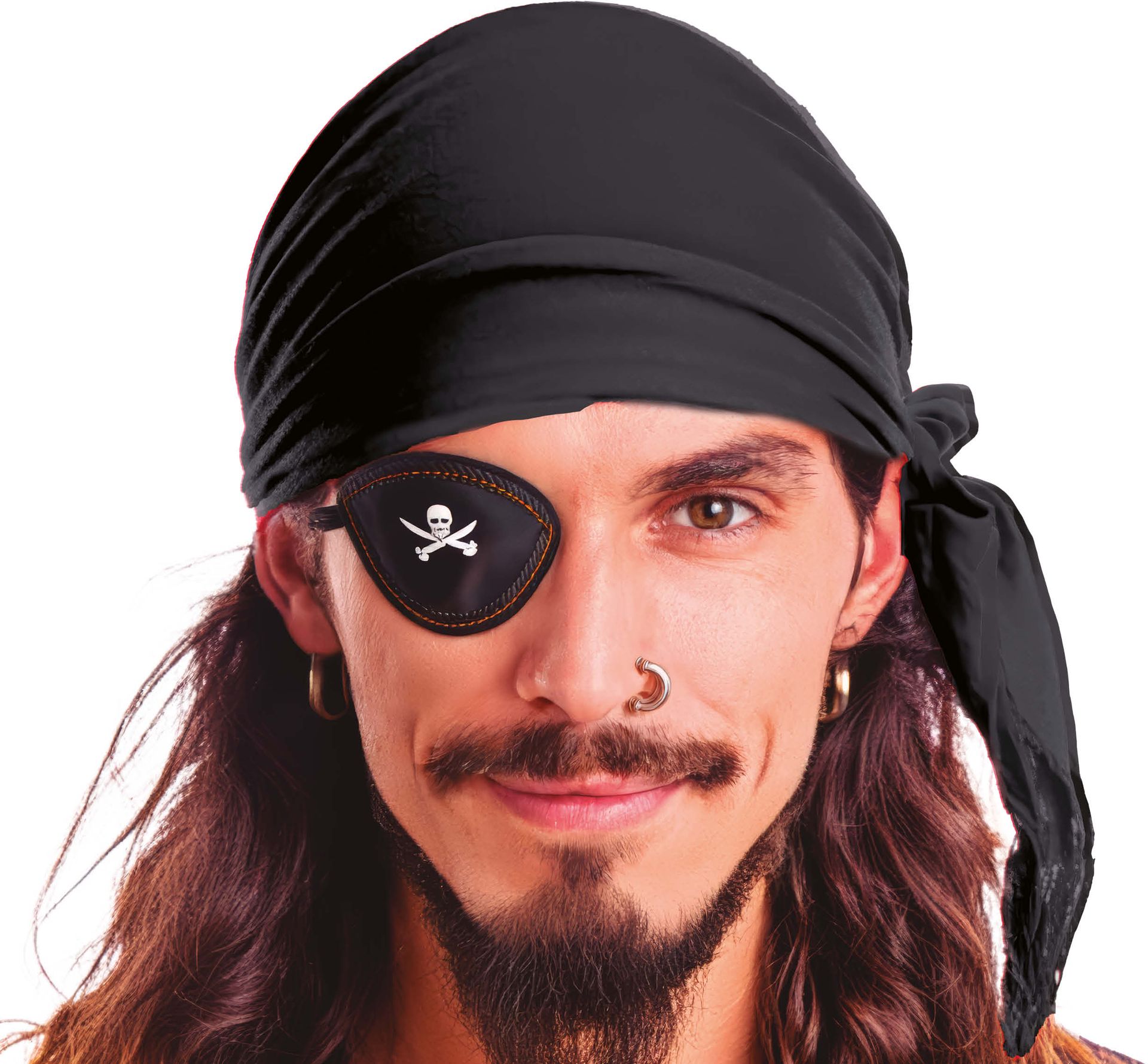 Zwarte Piraten Bandana Volwassenen