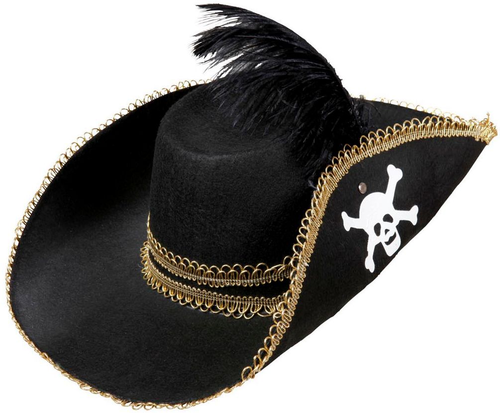 Zwarte Piraten Hoed