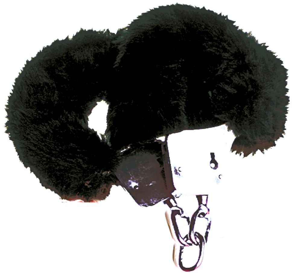 Zwarte Pluche Handboeien