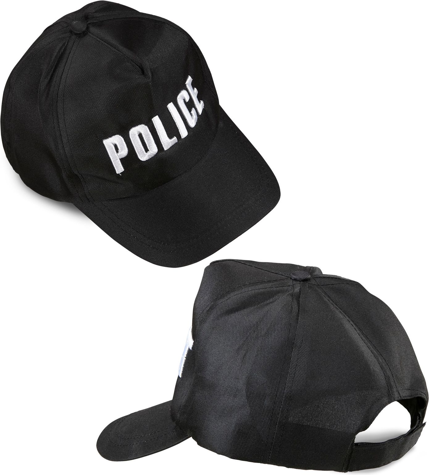 Zwarte politie pet