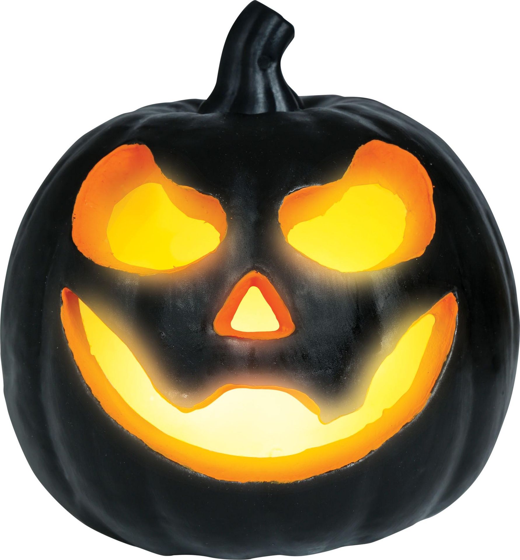 Zwarte Pompoen Decoratie Foam 16cm