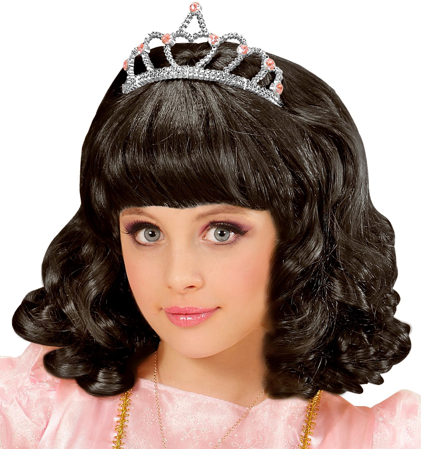 Zwarte Prinses Pruik