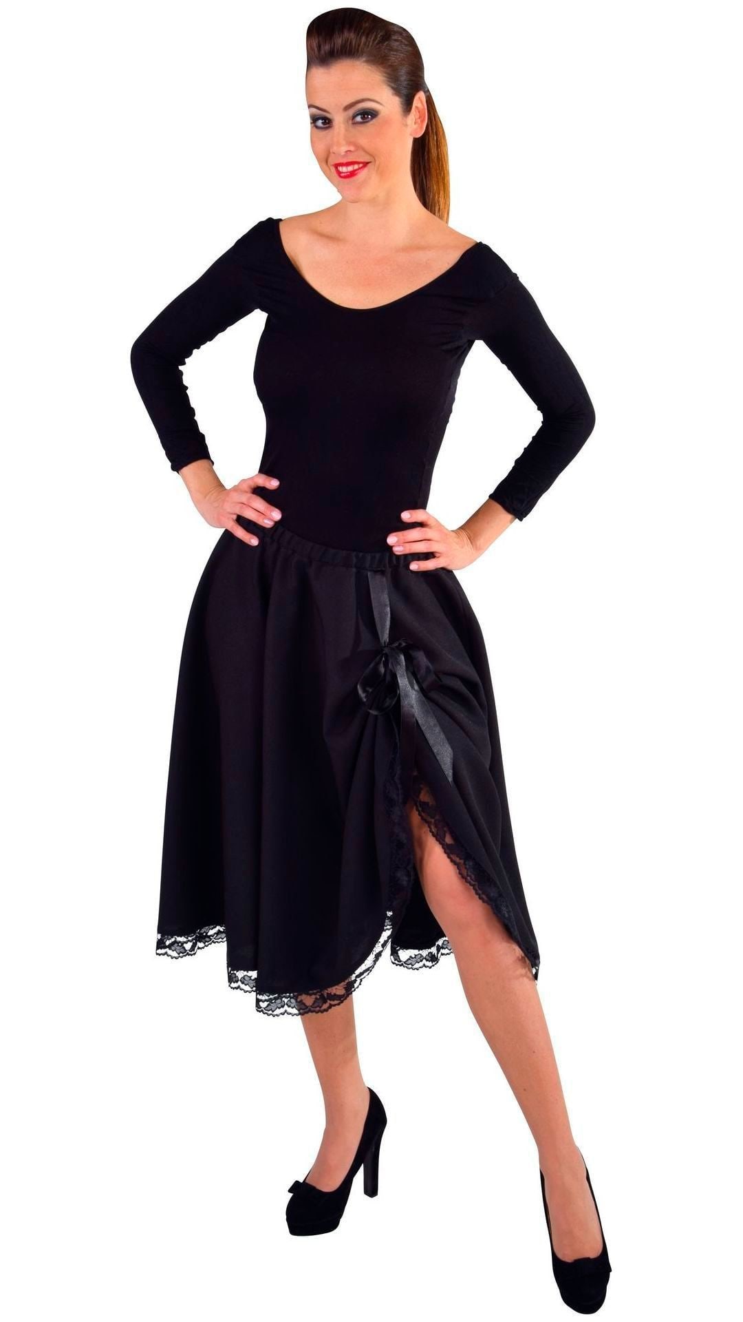 Zwarte Rok met Kant Dames