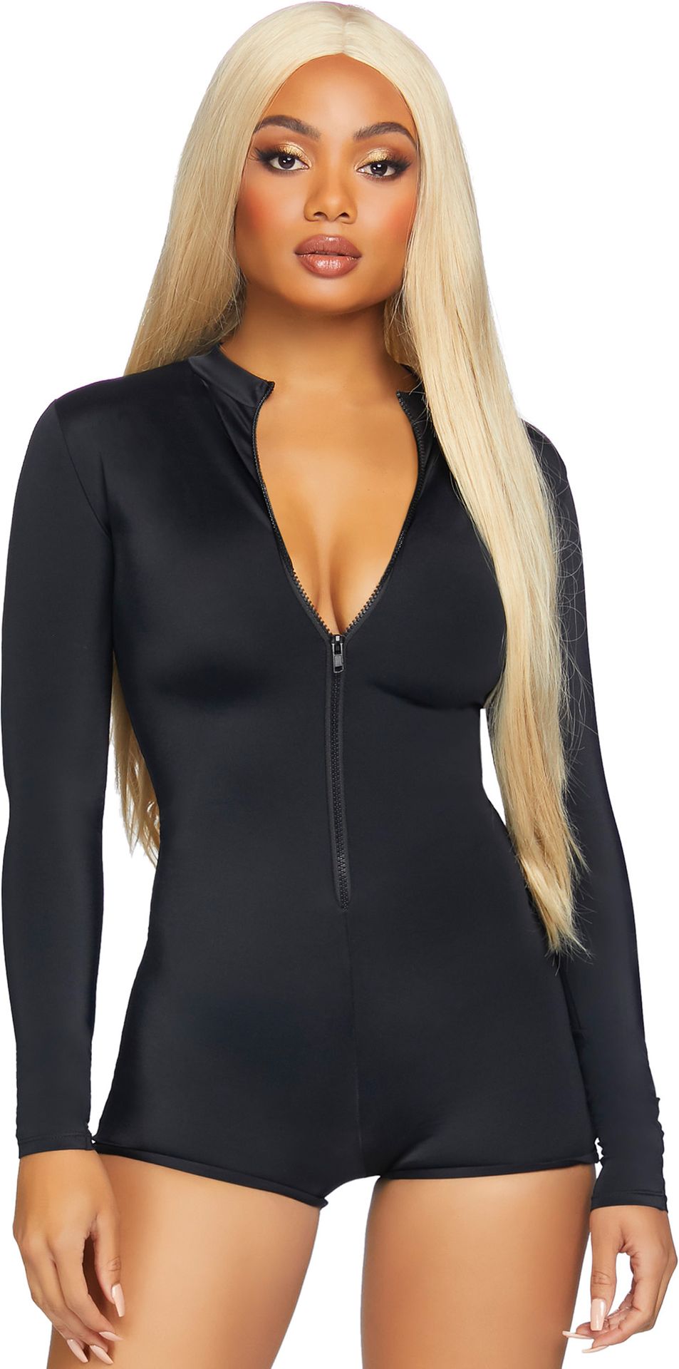 Zwarte Romper met Lange Mouwen