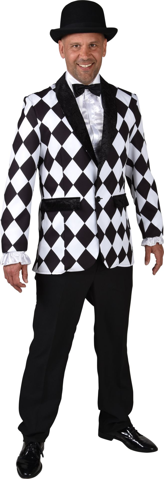 Zwarte Ruit Colbert Heren