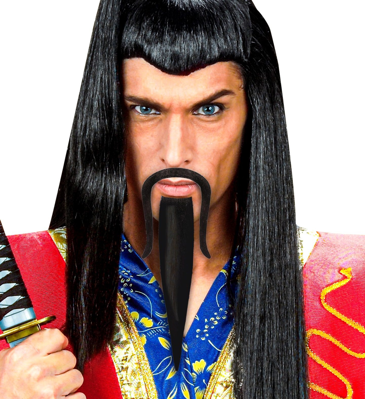 Zwarte Samurai Snor en Sik