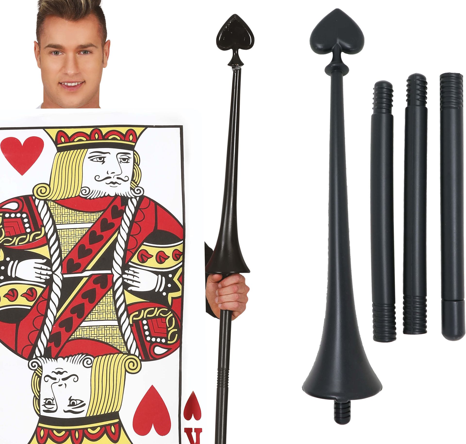 Zwarte Schoppenlans Alice In Wonderland