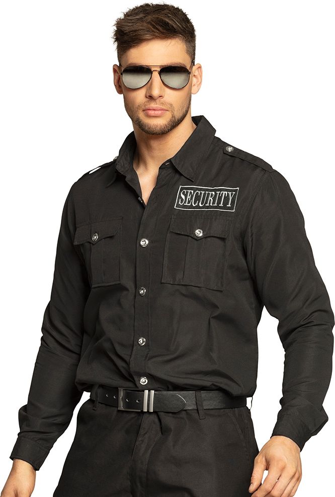 Zwarte security blouse heren