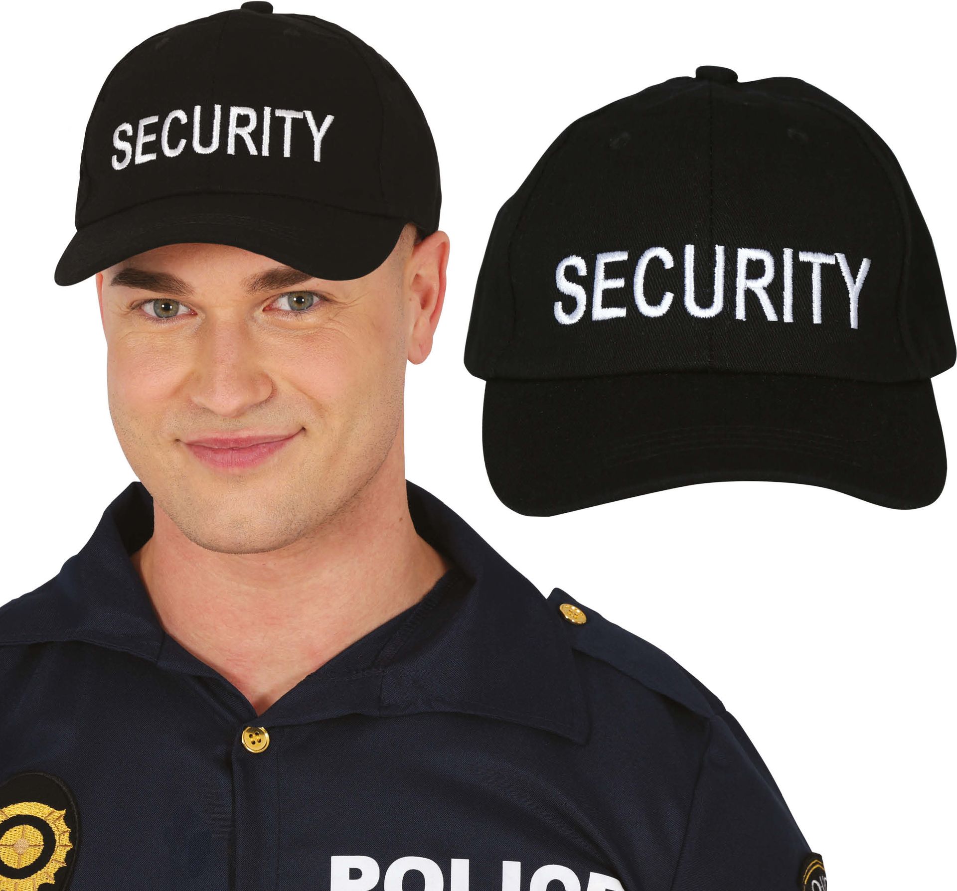 Zwarte Security Cap