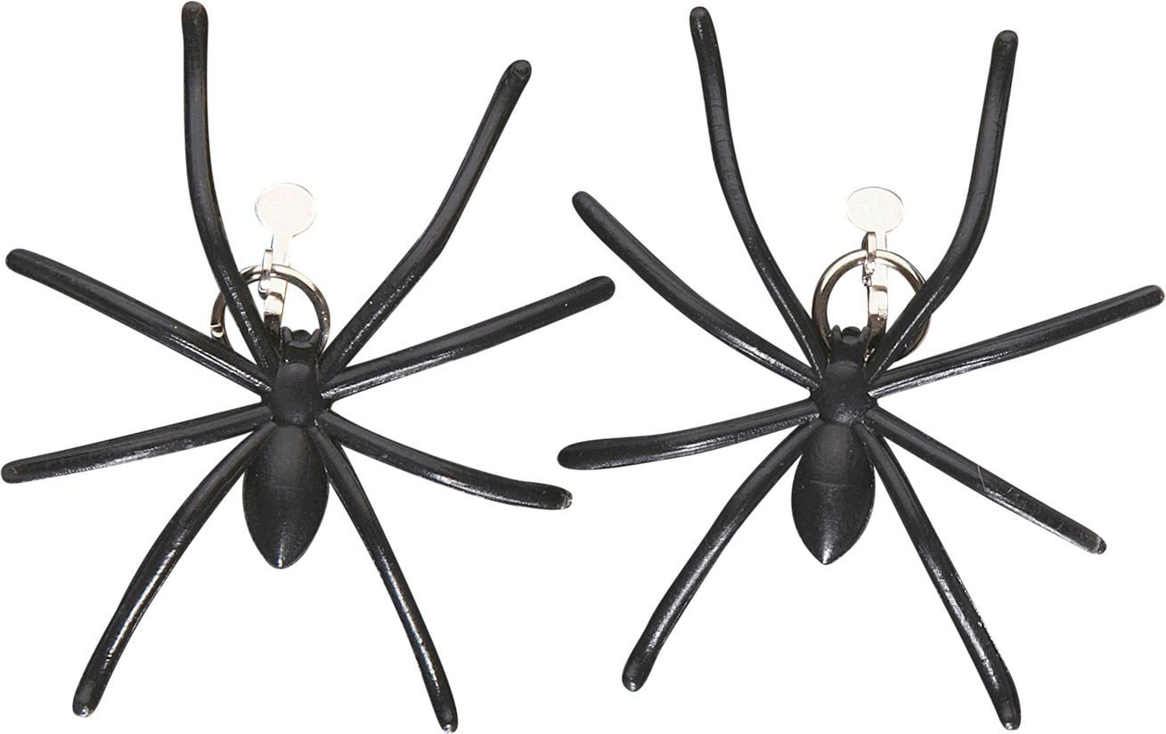 Zwarte Spinnen Oorbellen