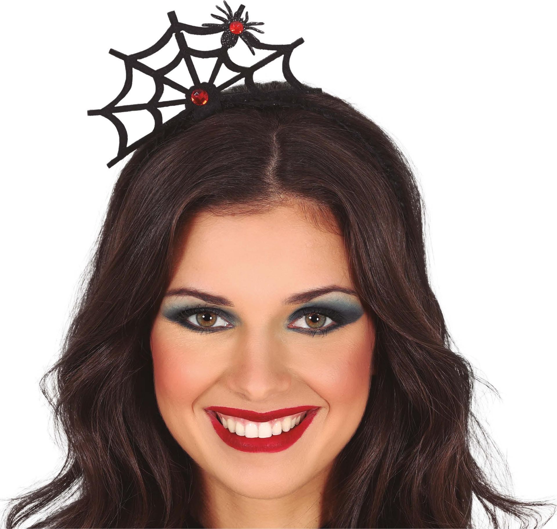 Zwarte Spinnenweb Haarband