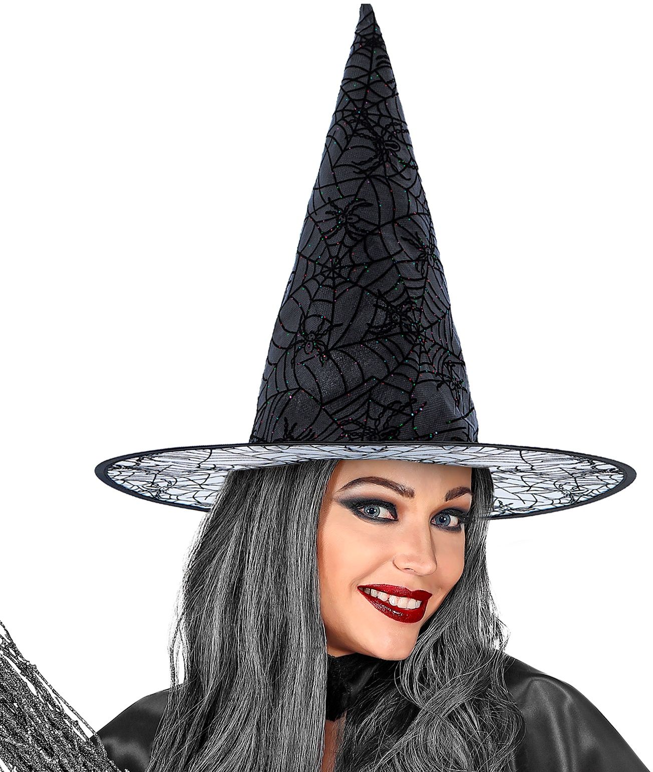 Zwarte Spinnenweb Heksenhoed