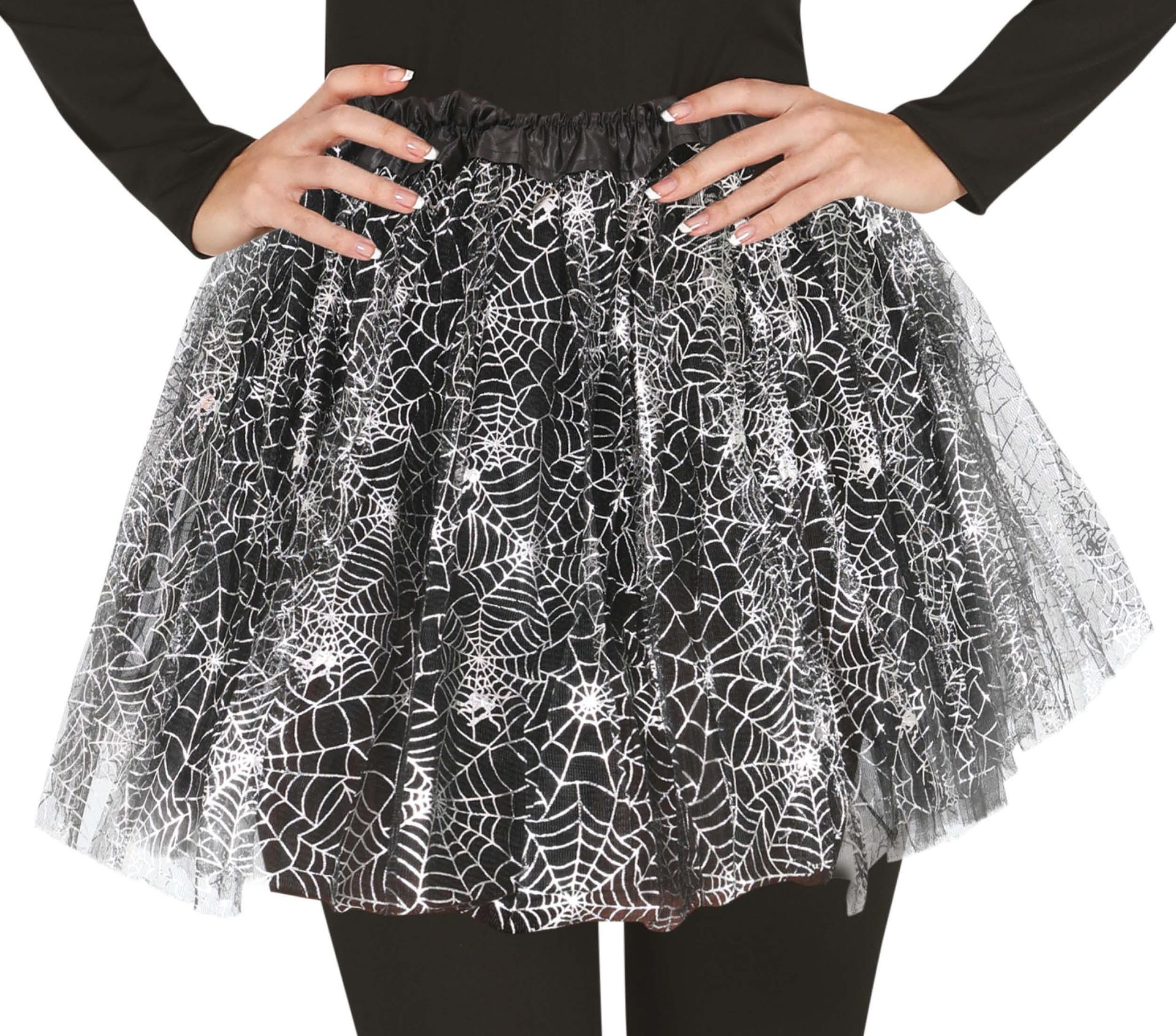 Zwarte Spinnenweb Tutu Dames