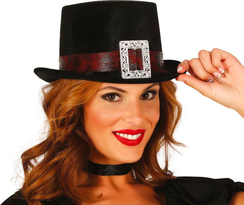 Zwarte Steampunk Hoed