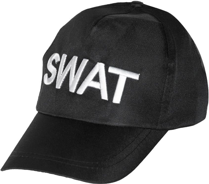 Zwarte SWAT pet verstelbaar