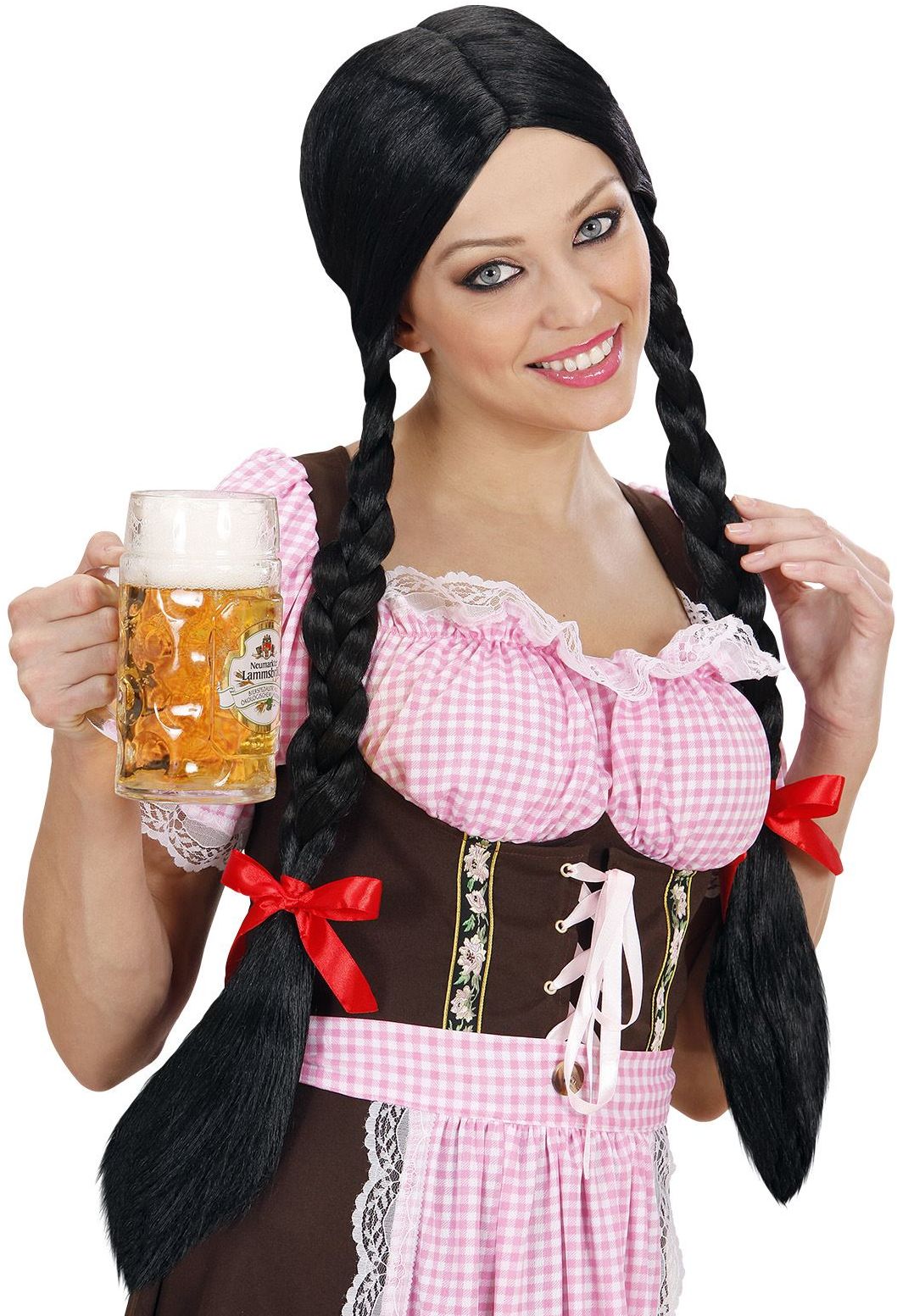 Zwarte Tiroler Pruik