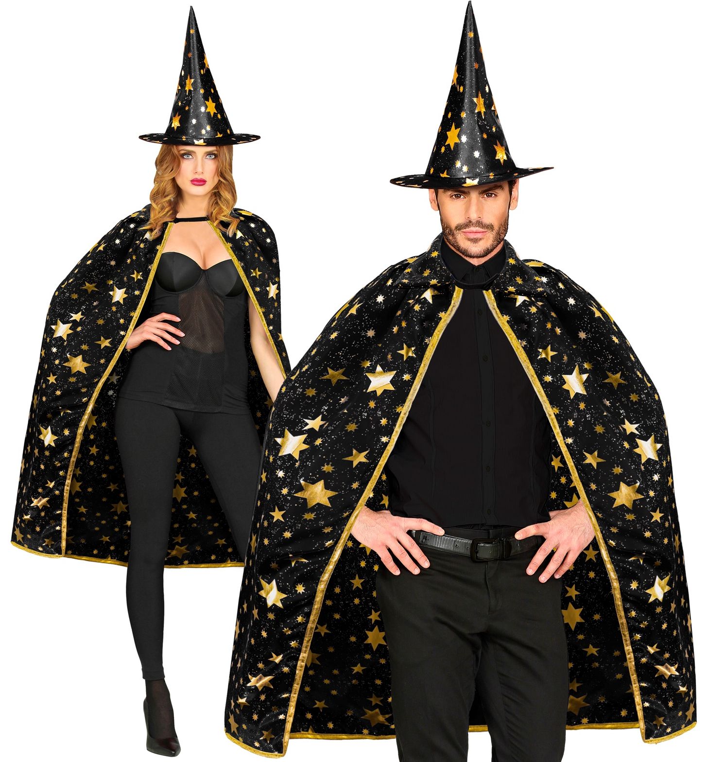 Zwarte Tovenaar Cape met Sterren