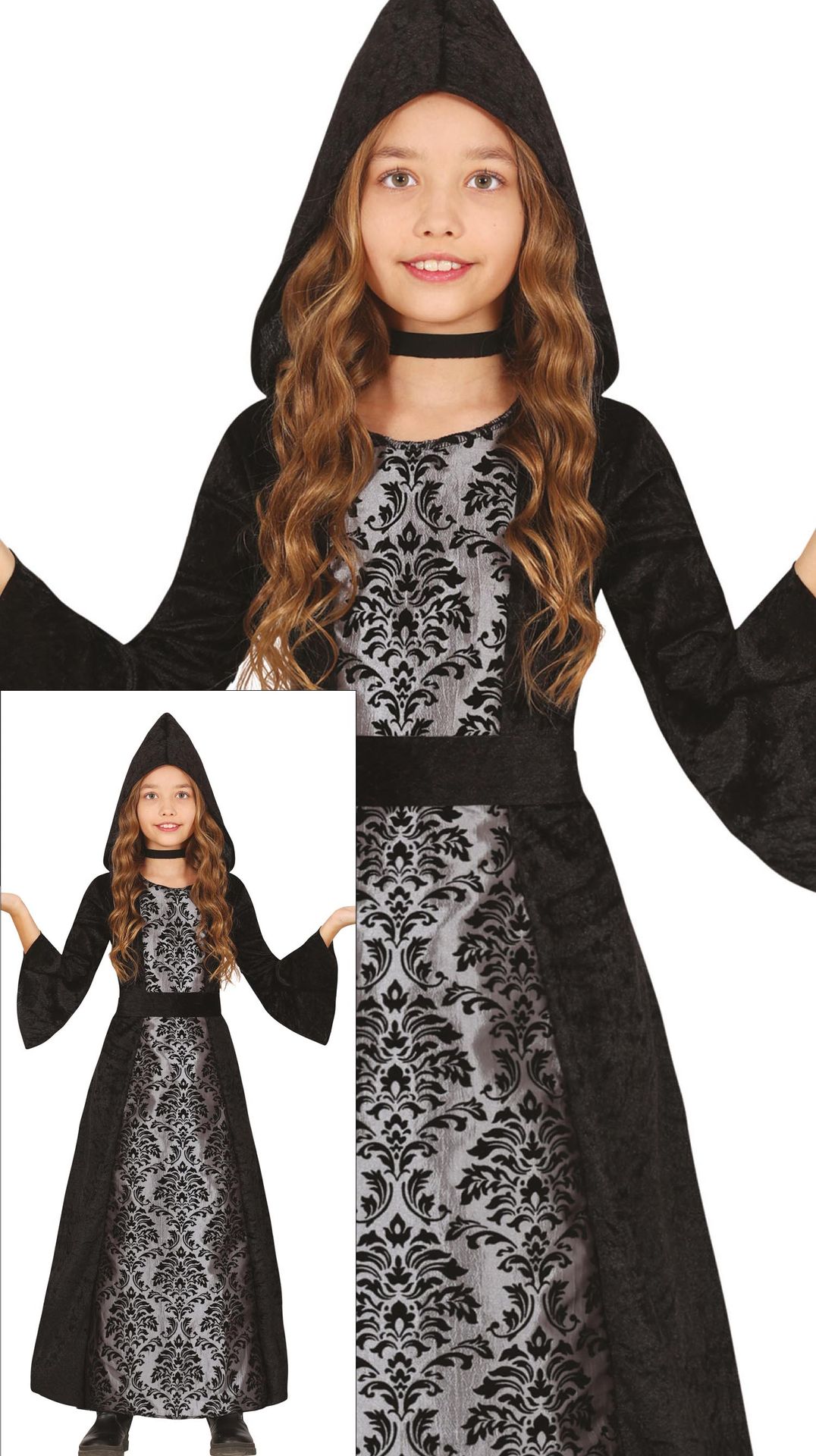 Zwarte Vampier Jurk Meisjes
