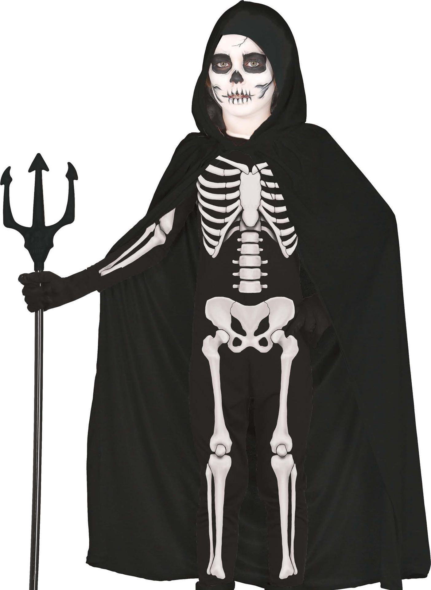 Zwarte Velvet Cape Kinderen