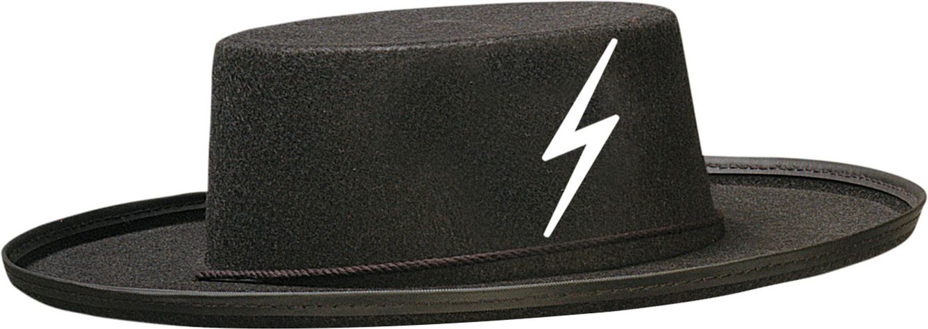 Zwarte Zorro Hoed Kind