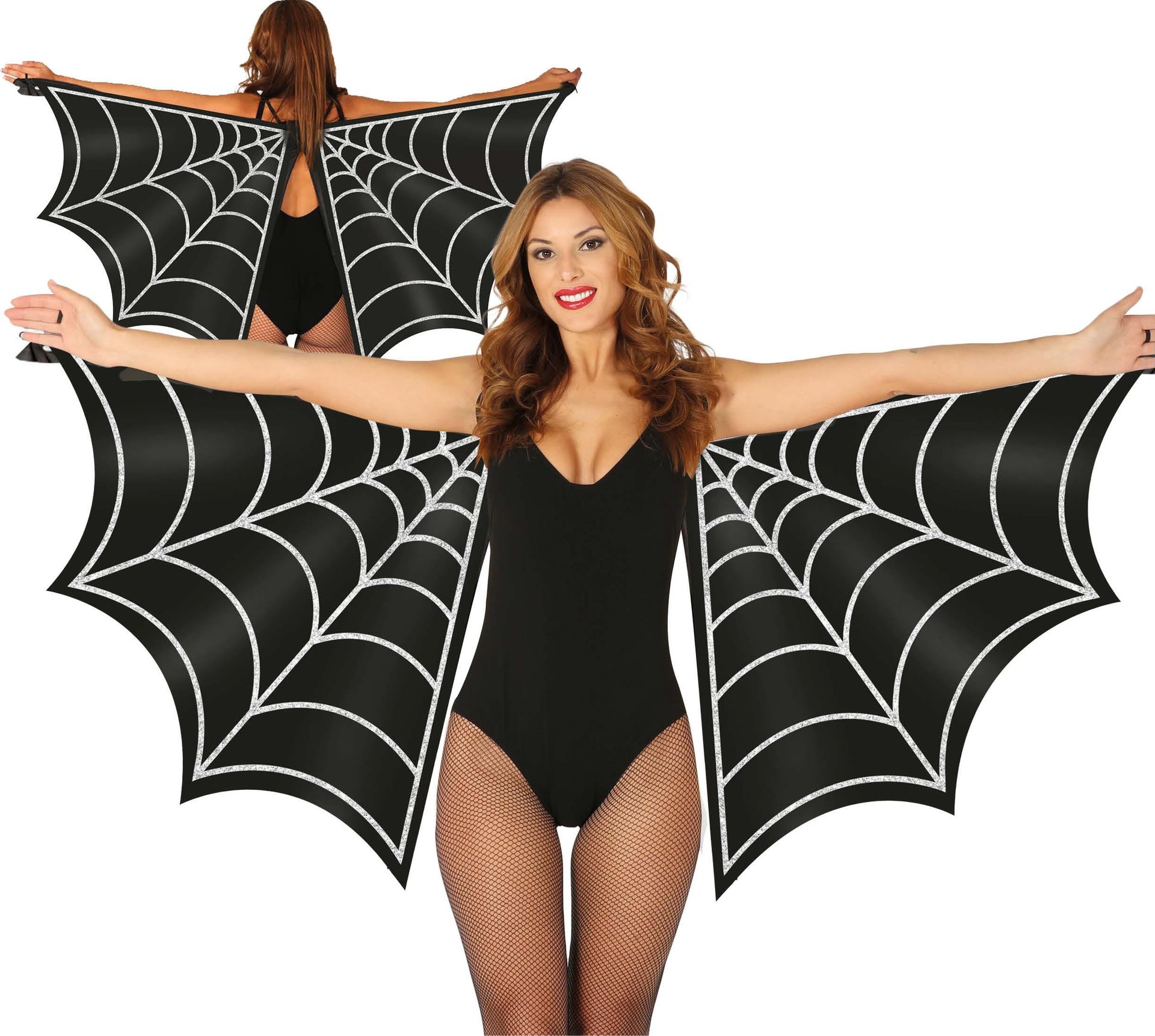 Zwartespinnenweb Vleermuisvleugels