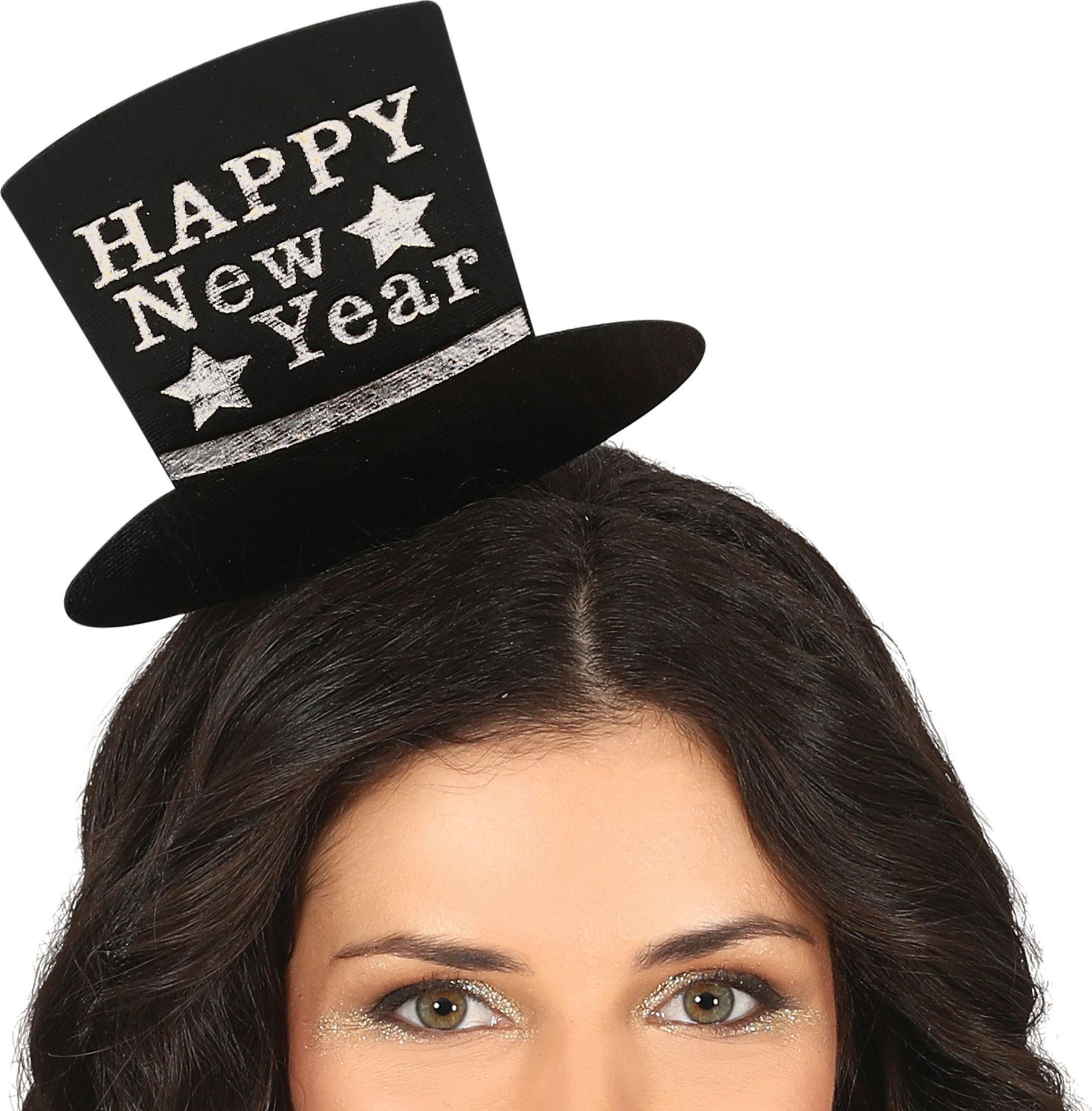Zwartzilver Happy New Year Tiara