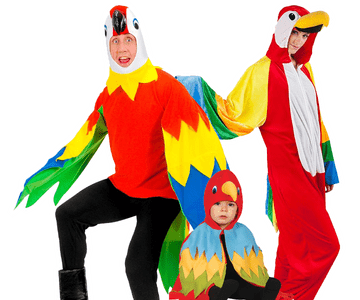 Papegaai kostuum